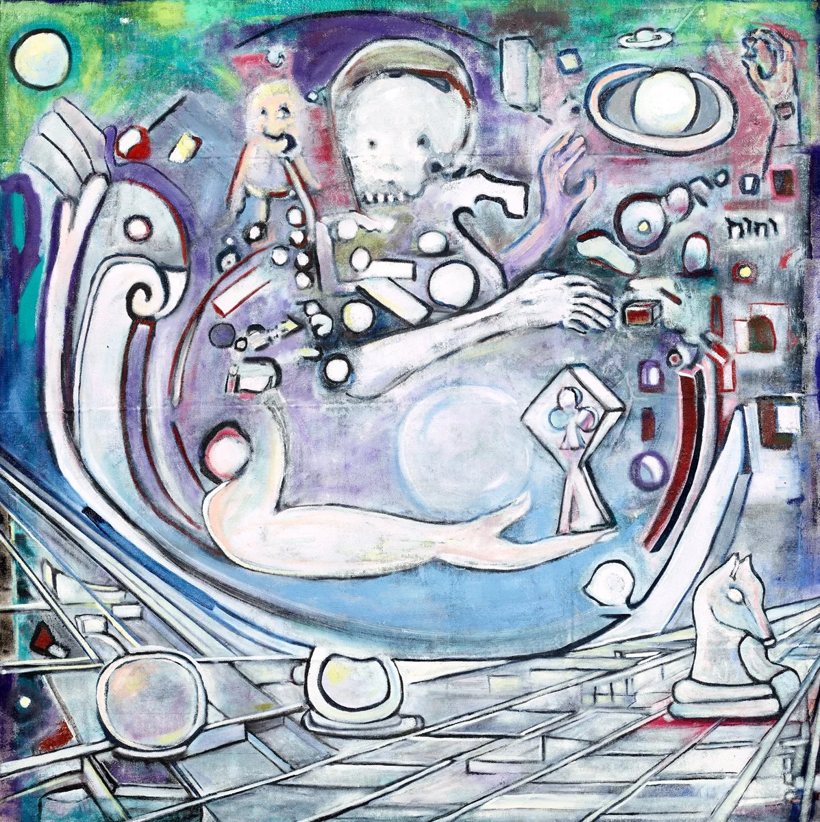 Your Move (2025), Oil on Canvas 40” x 40”