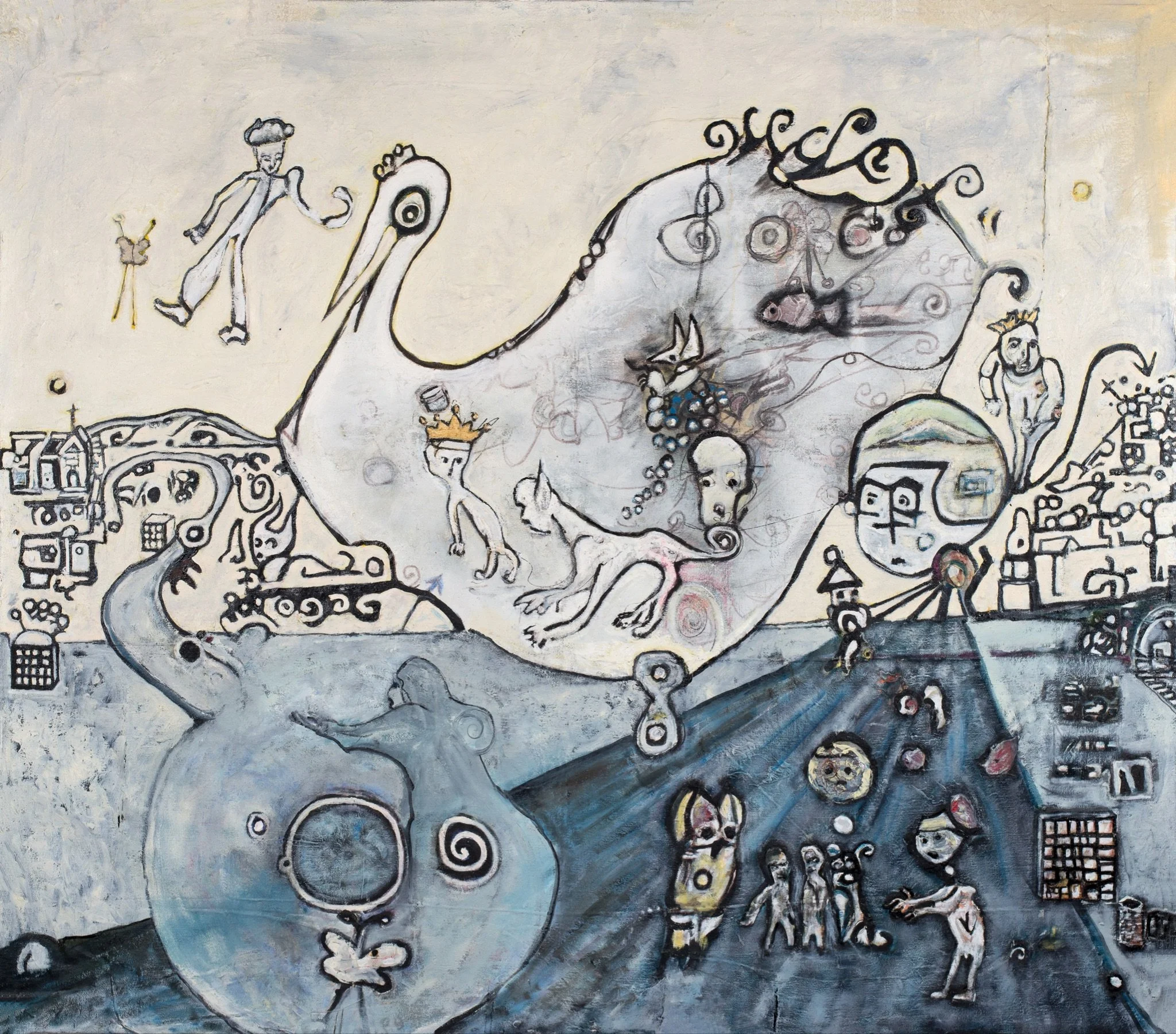 Swan Lake (2021), Oil on Canvas, 62” x 55” The Leigh Yawkey Woodson Art Museum, Wausau, WI