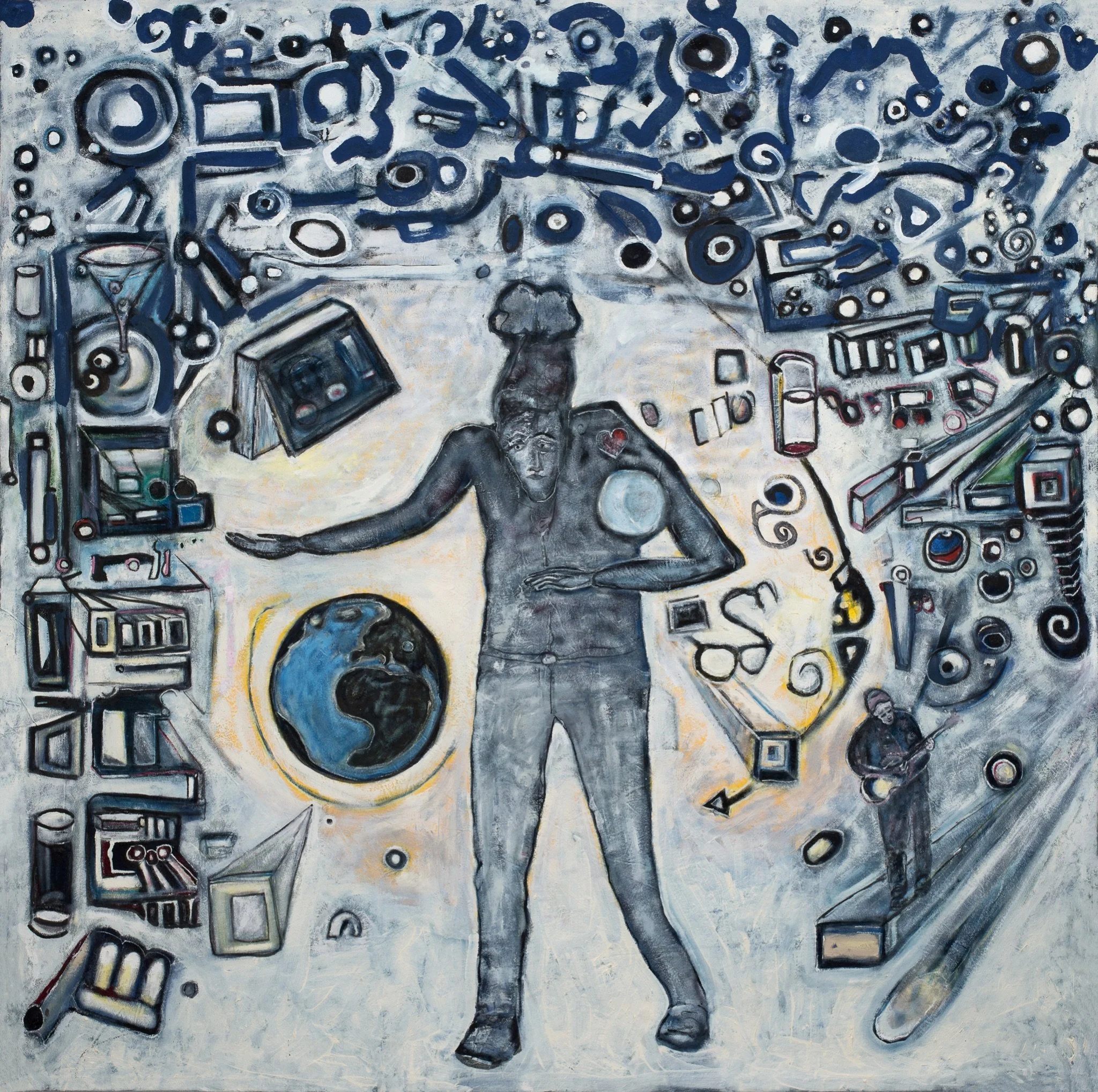 I've Got The World On A String (2021), Oil on Canvas, 60” x 60”
