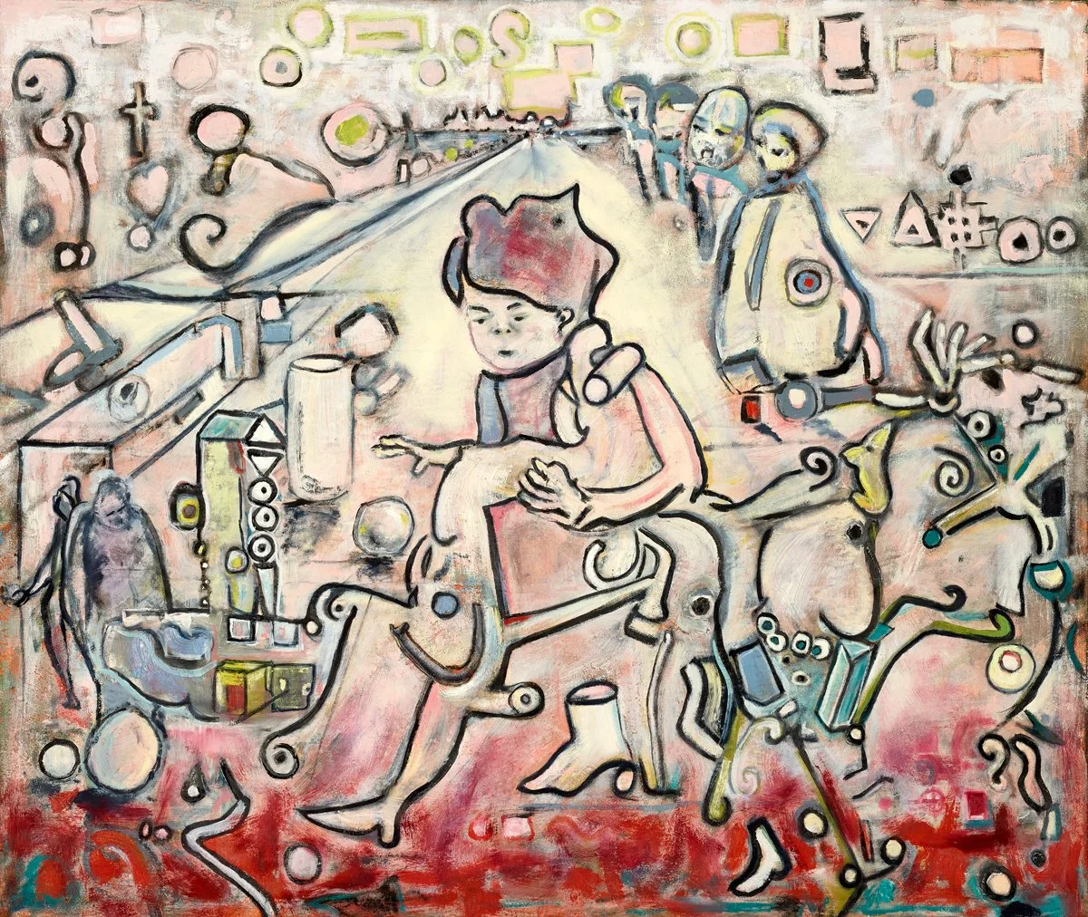 Running Out Of Time (2023), Oil on Canvas, 34” x 40”