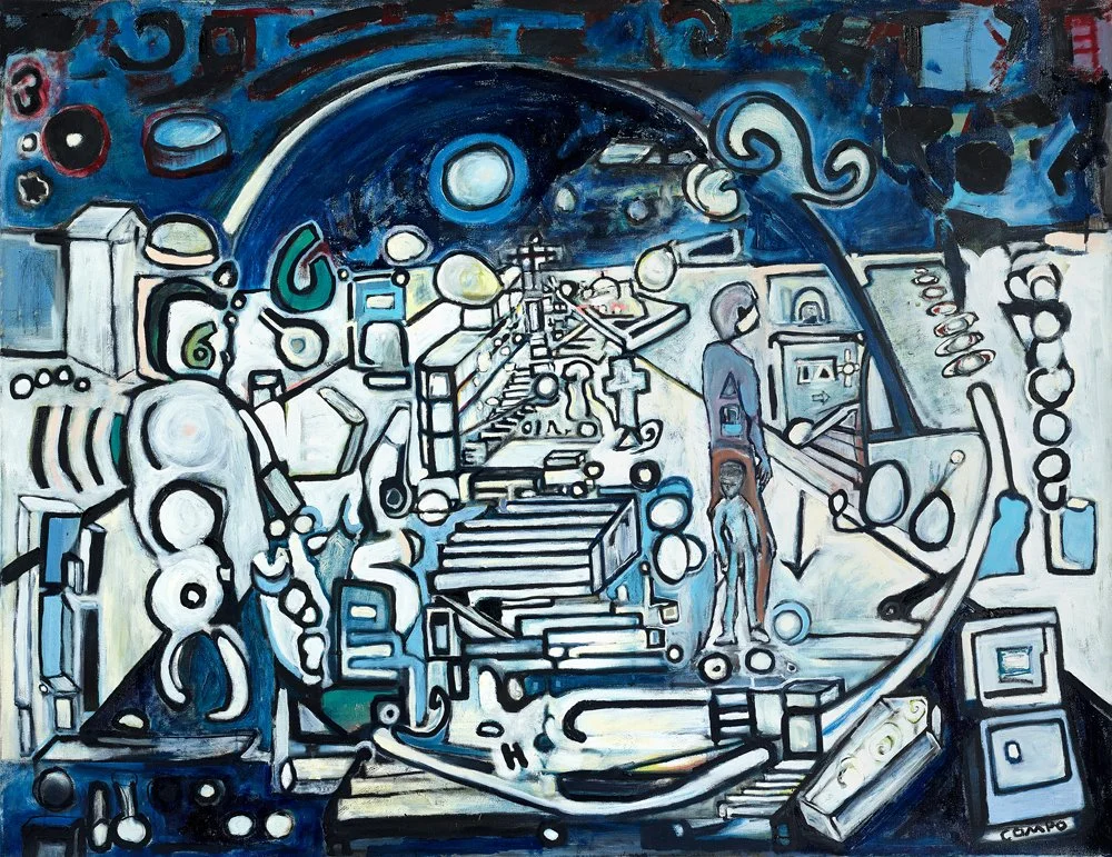 Stepping Off The Beaten Path (2024), Oil on Canvas, 48" x 36" London