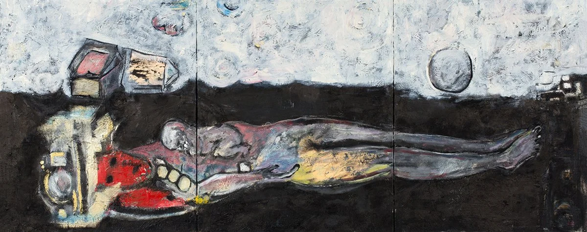 Lady Madonna (2021), Oil on Canvas, 24” x 60”