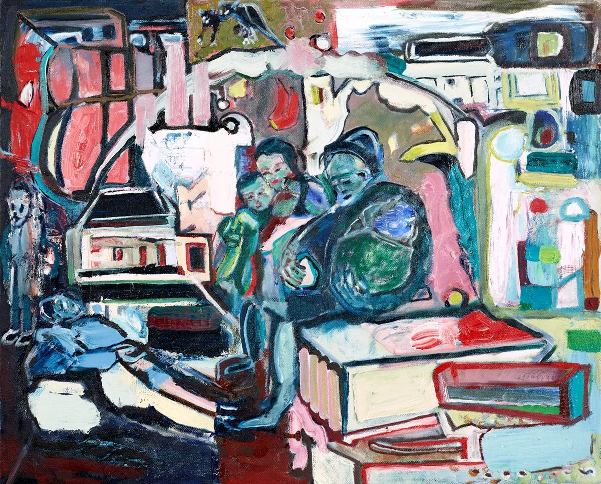 Waiting For The Bus (2025), Oil on Canvas, 16” x 20”