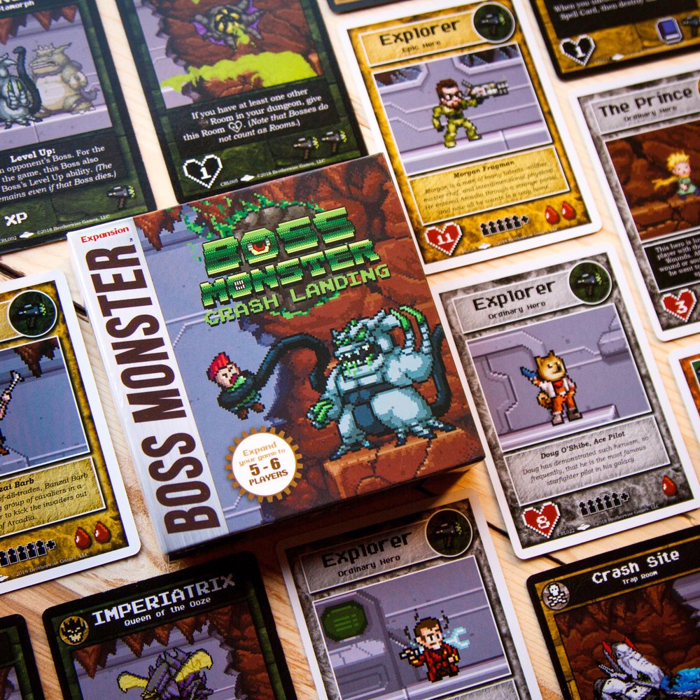 Boss Monster: Crash Landing Mini-Expansion  Card games, Retro game  systems, Monster games