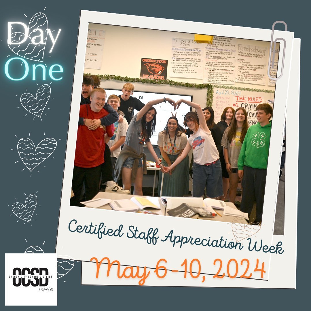 CERTIFIED STAFF APPRECIATION WEEK - May 6 - 10, 2024
Teachers, Counselors, Specialists, Therapists, Deans and more take on a tremendous responsibility, shaping the minds of our youth and preparing them for the future. Their patience, passion, and ded