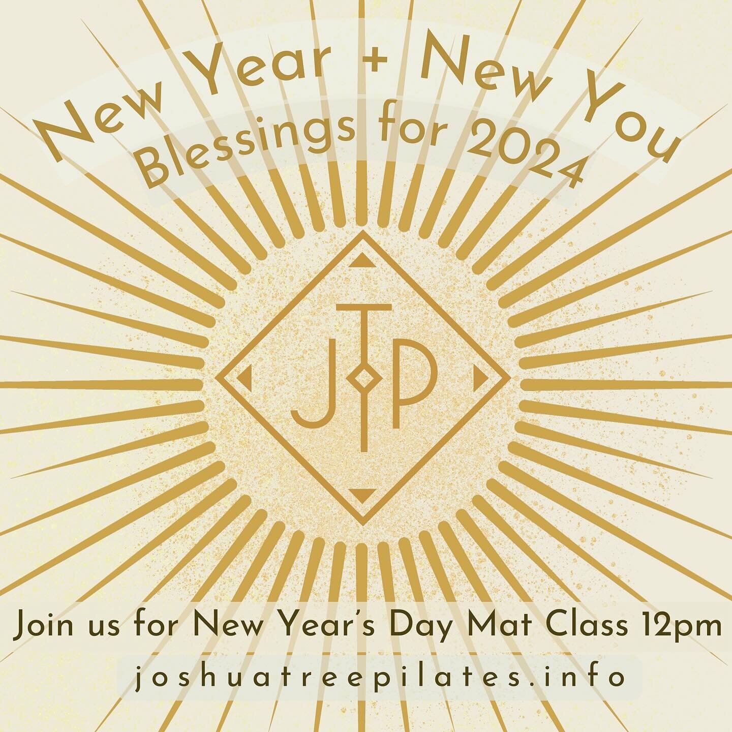 Come say hello and move with me for New Year&rsquo;s Day!
&bull; @joshuatreepilates JTP invites you to a donation based Mat class and Meditation to kick start your New Year! ✨

Anastasia Baratta will guide you through delicious movement and mindful m