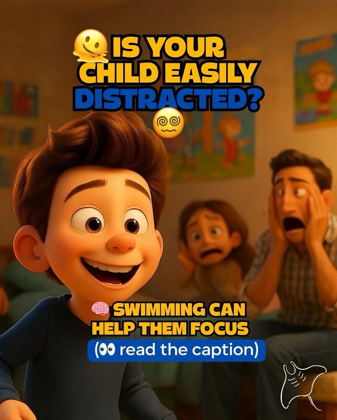 🧠💦 Swimming isn&rsquo;t just fun, it trains the brain.

Many kids struggle to focus at school, especially those with ADHD. Studies show that swimming improves attention and memory (Chang et al., 2014, Journal of Attention Disorders).

Here&rsquo;s 