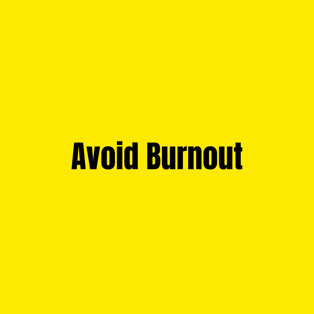 3 Strategies to Avoid Burnout