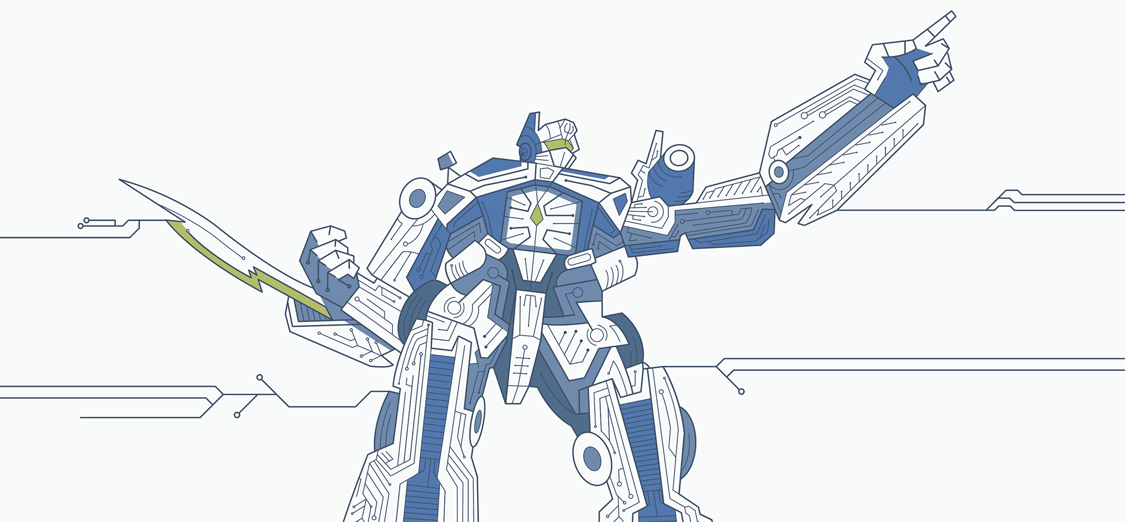 universal optimus prime i.t. environmental placemaking graphics full view.