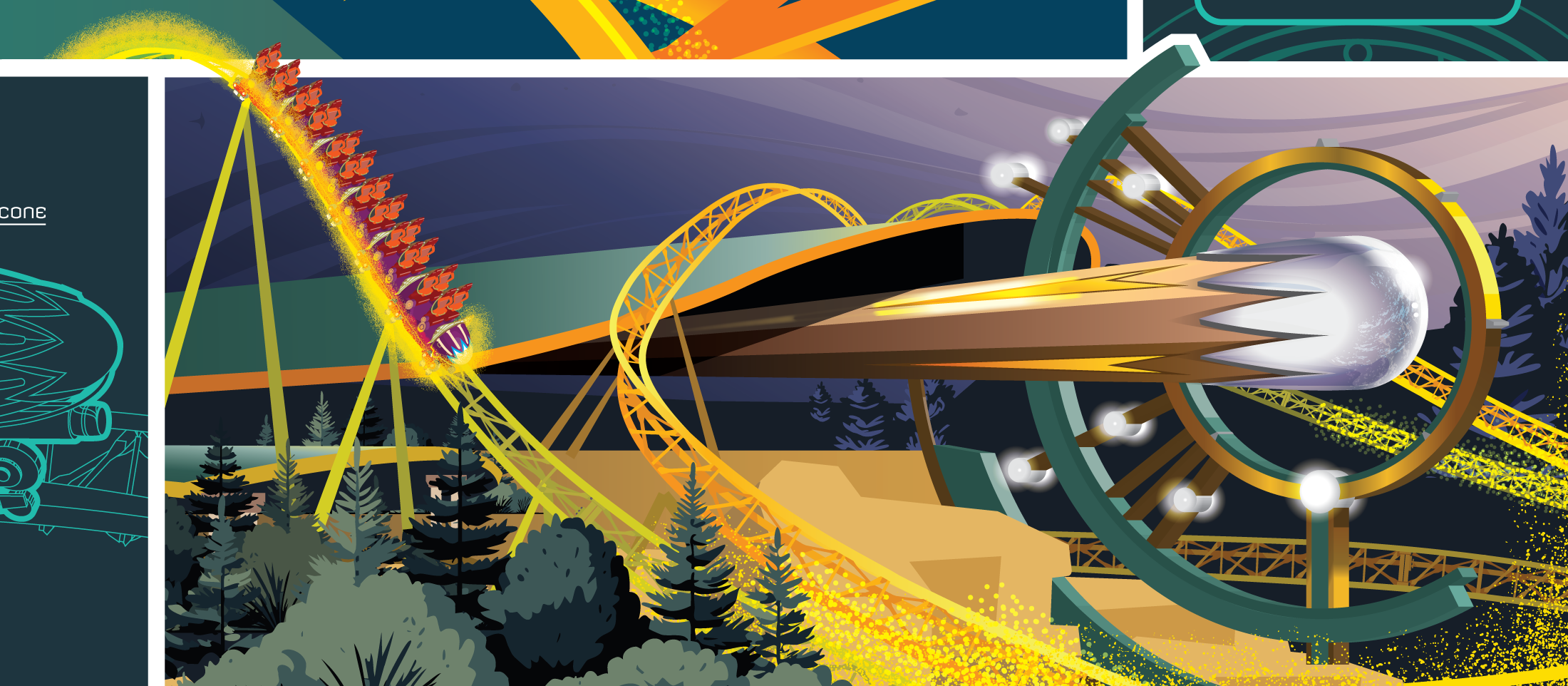 stardust racers placemaking graphics close-up comet.