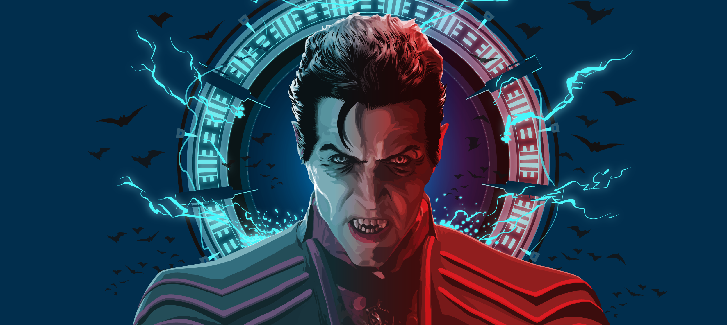 dracula universal epic environmental placemaking graphics full view.