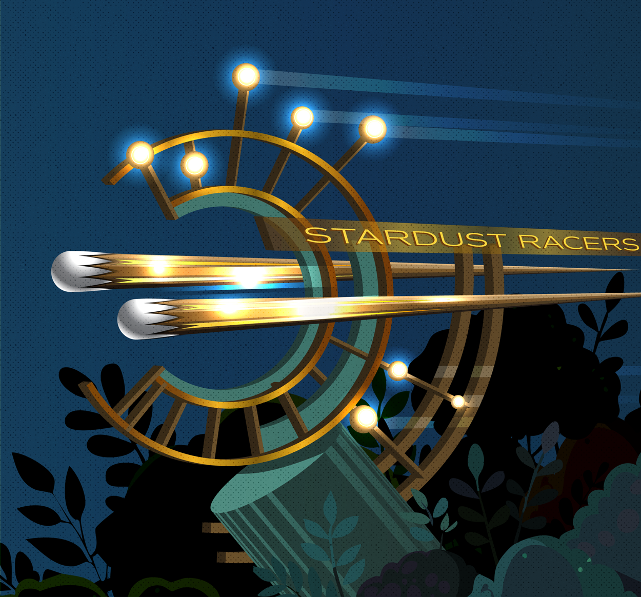 stardust racers placemaking graphics close-up marquee.