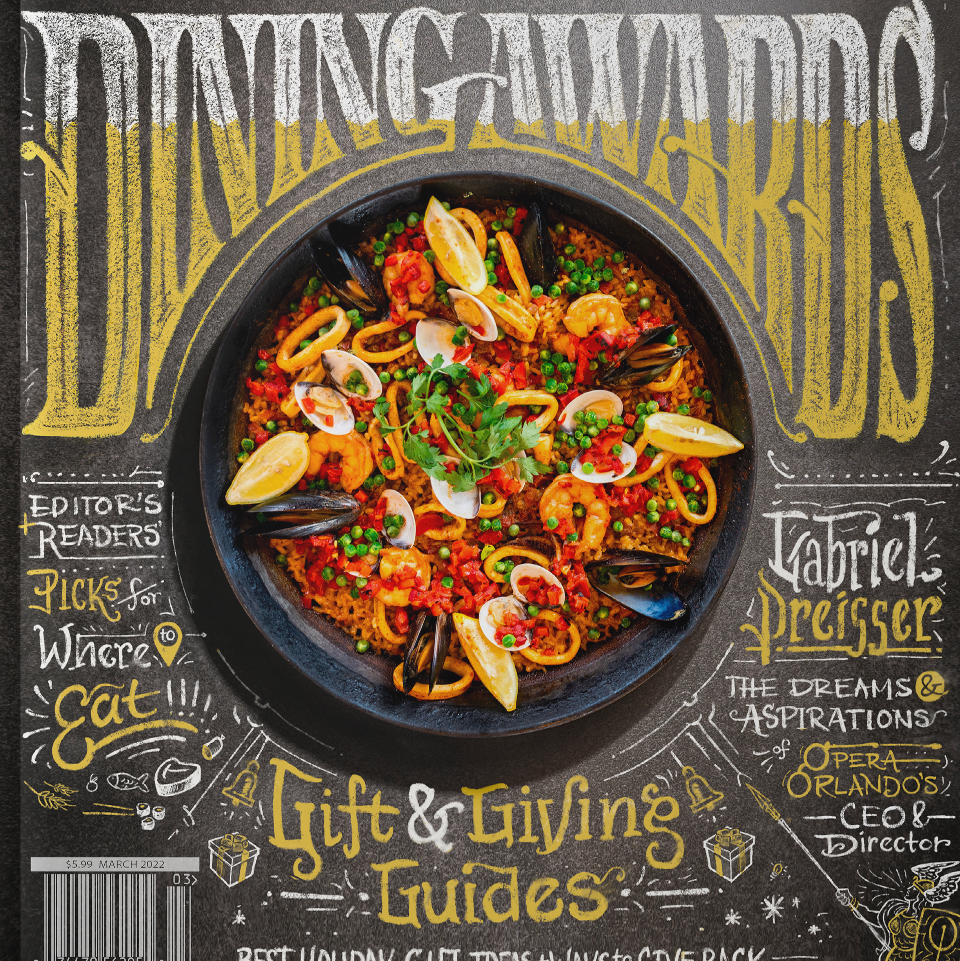 Orlando Magazine Dining Awards Magazine Cover