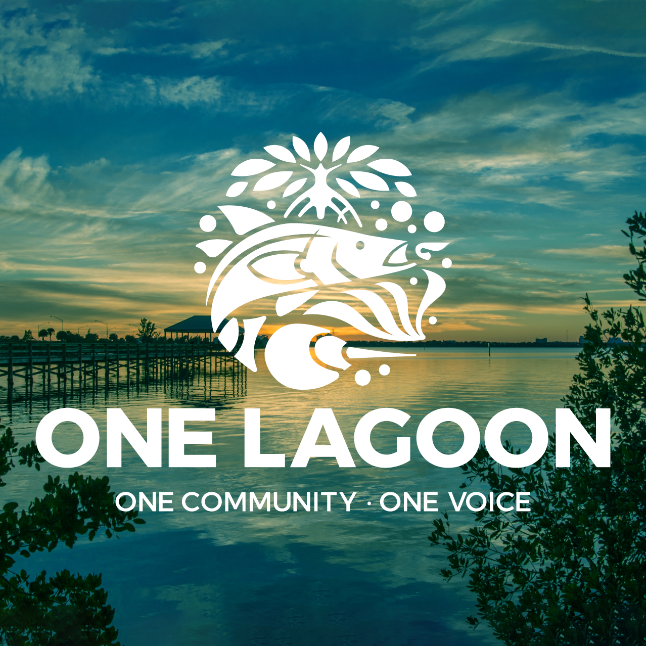 One lagoon logo branding.