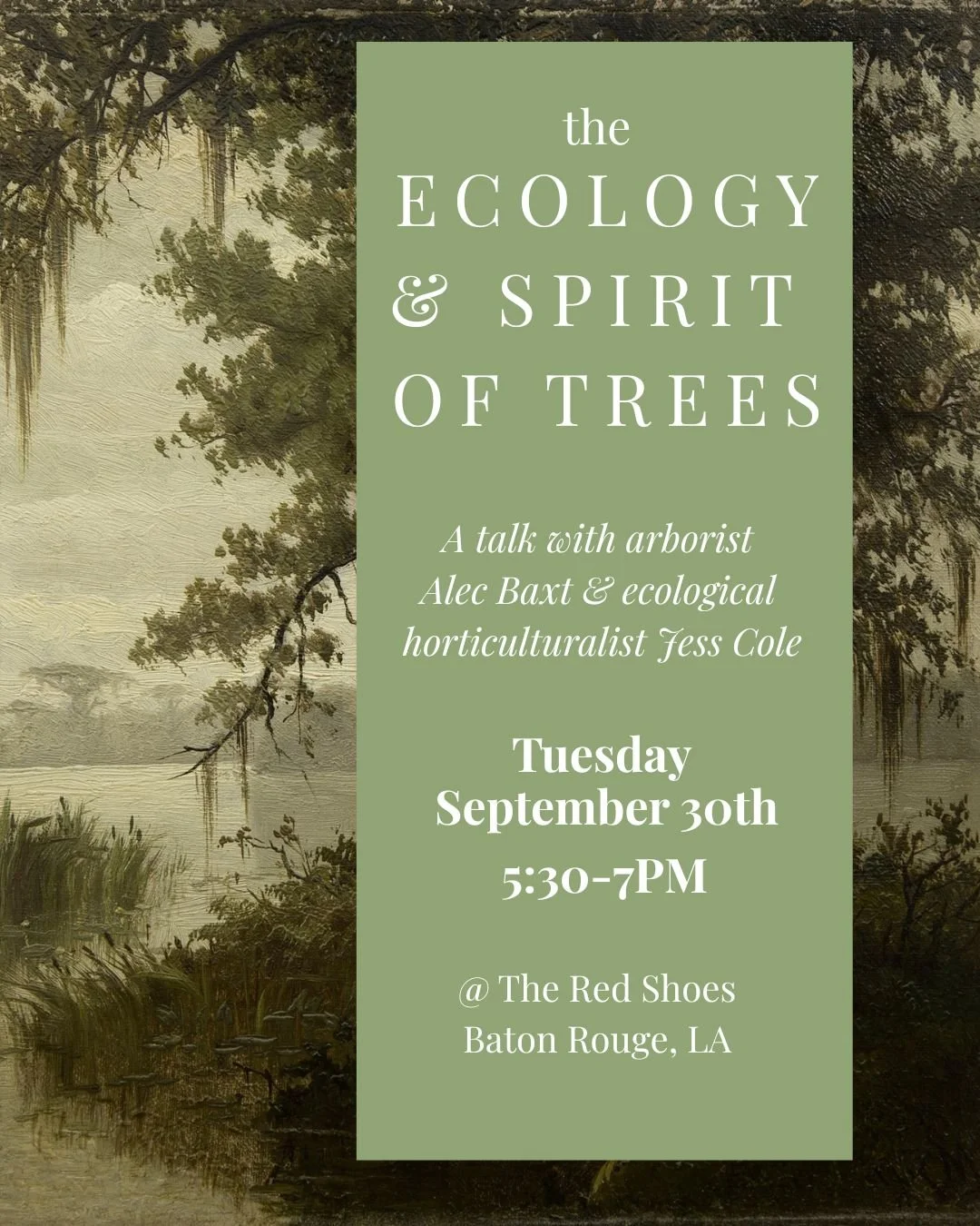 The Spirit & Ecology of Trees : Re-Wilding Series at The Red Shoes