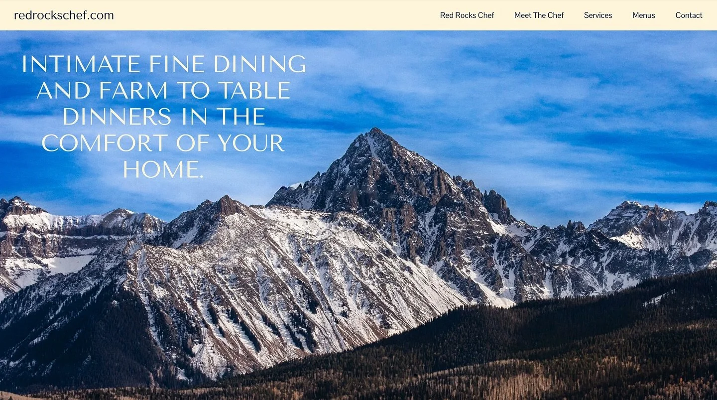 New website is up and live! Link in bio. #redrockschef #cheflife #privatechef #finedining #finediningutah #finediningcolorado #finediningmontana #catering #moab #telluride