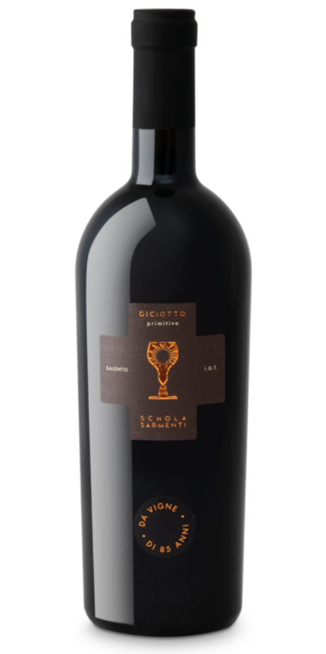 Diciotto-flaska frá Schola Sarmenti.