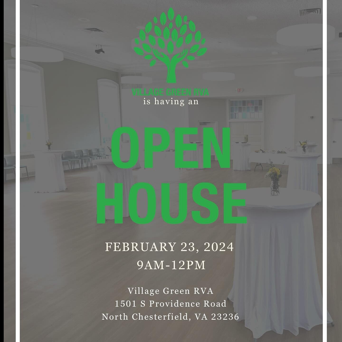 We are THRILLED to be offering an open house to see our community spaces, try food from our commercial kitchen and learn more about how Village Green RVA and our community partners are harnessing the generosity of community resources to help families
