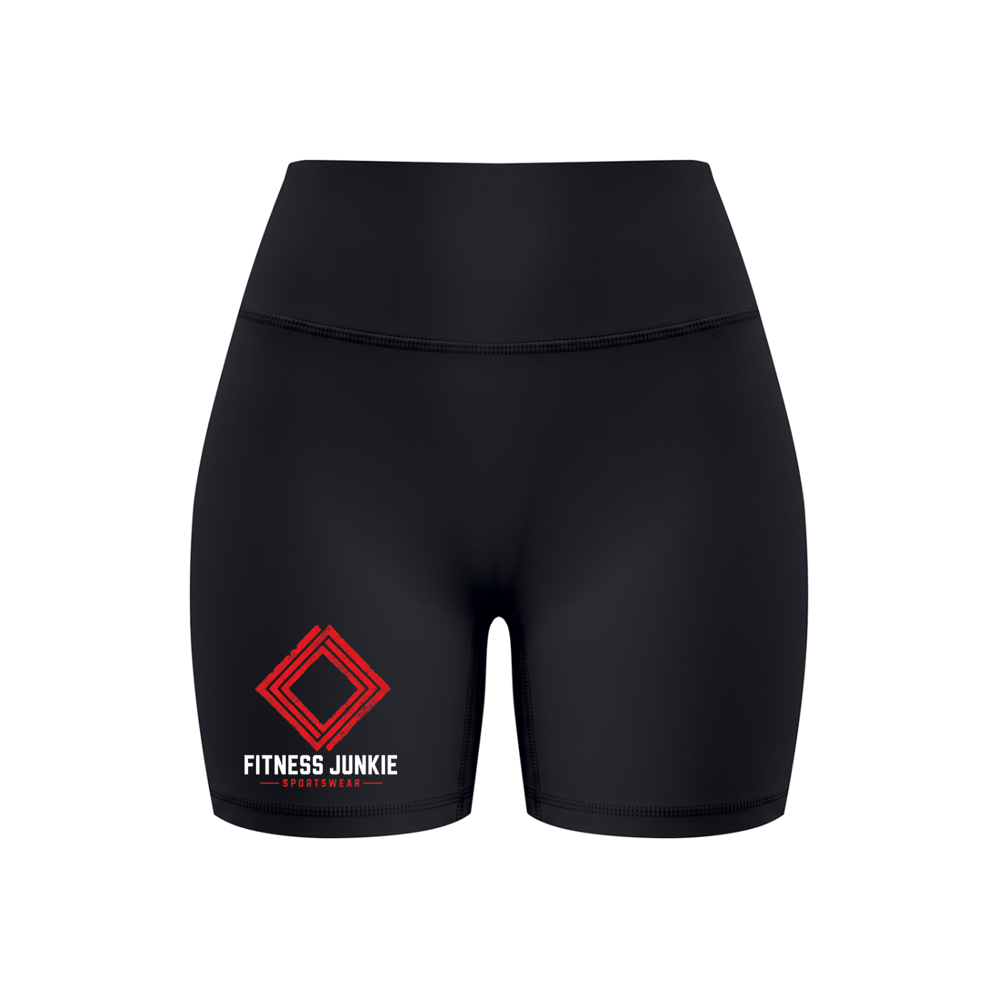 FITNESS JUNKIE HIGH WAISTED YOGA BIKER SHORTS
