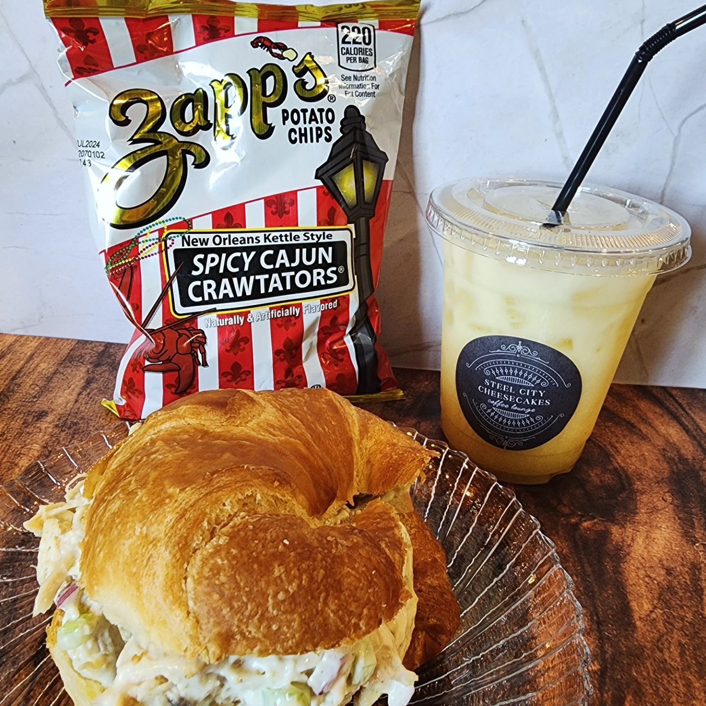 Late lunch or early dinner? We have chicken salad sammies!
Fresh cinnis for dessert (or breakfast tomorrow).

This warmer weather has us feeling summer-y so we made you a ☀️ NEW ☀️ drink
A Pi&ntilde;a colada fresher 🥥🍍
Mocktail or Cocktail, whateve