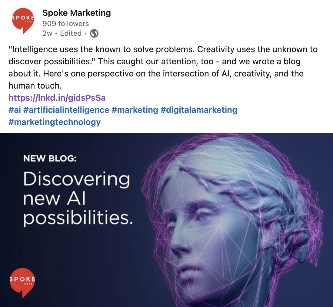 Spoke Marketing Social Post