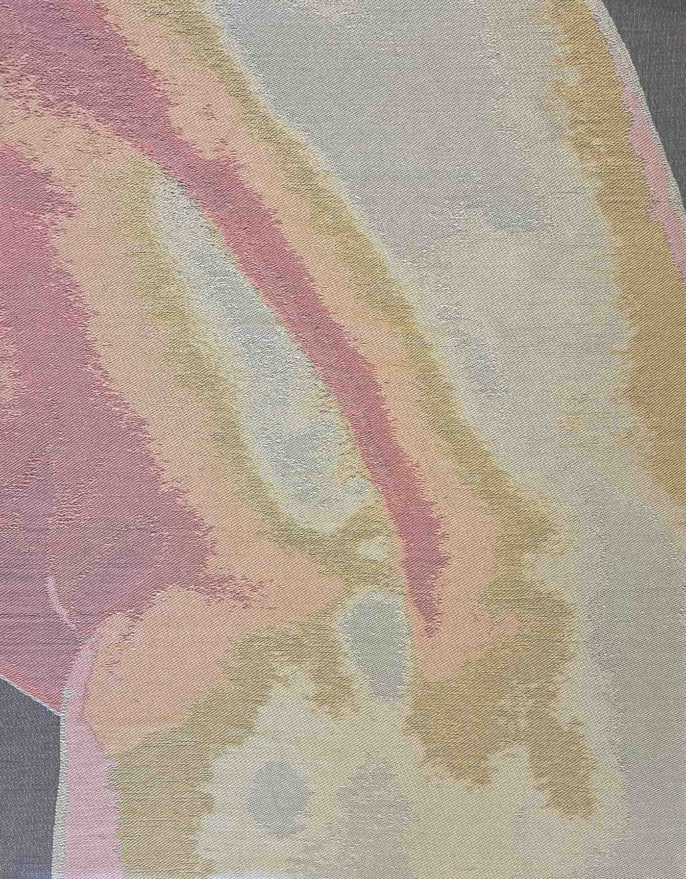 Soft Back, 2023, handwoven cotton jacquard, textile by Jaya Griscom