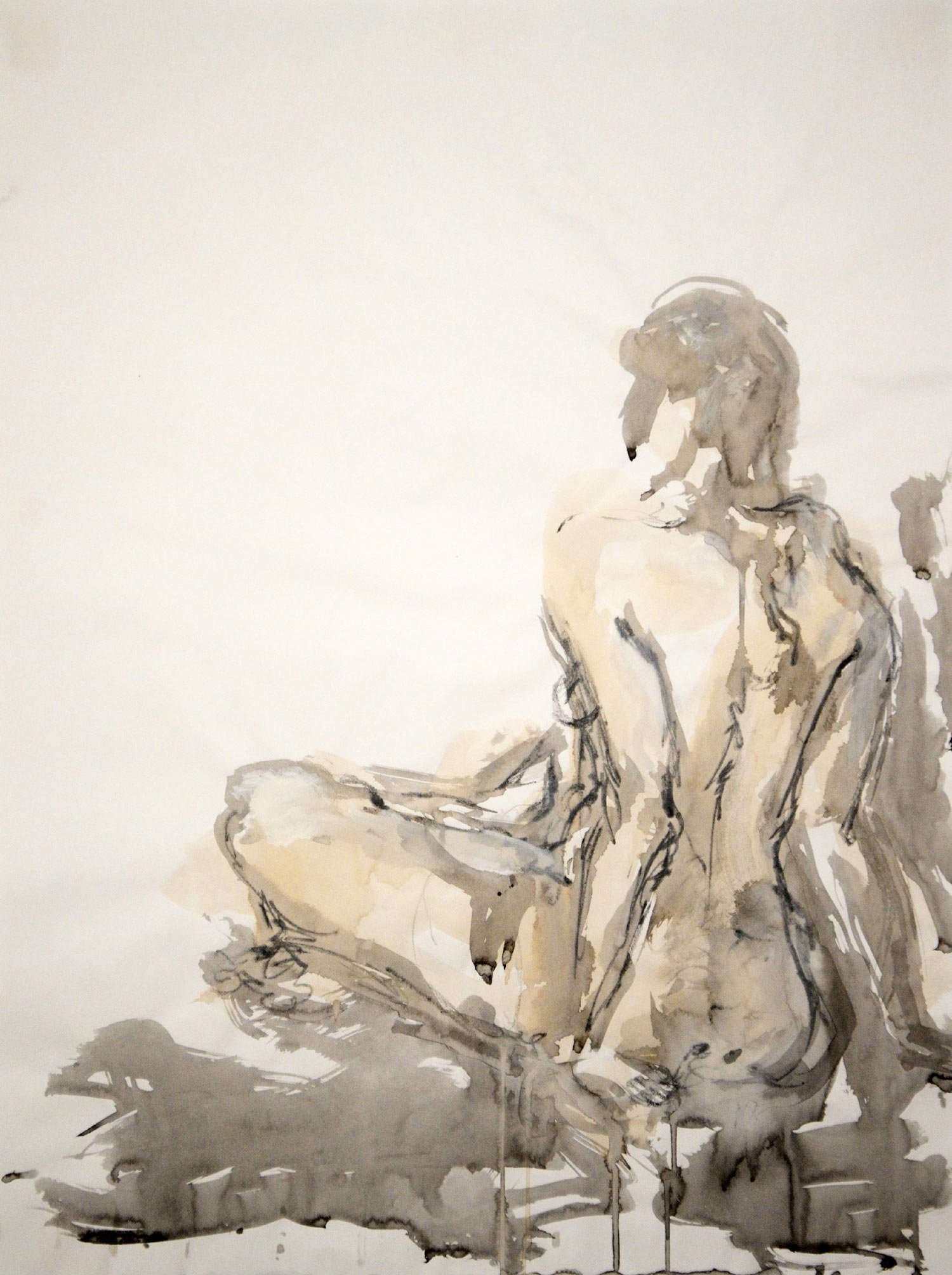 Ink Drawing (Untitled 7), 2012, Ink on Paper by Jaya Griscom