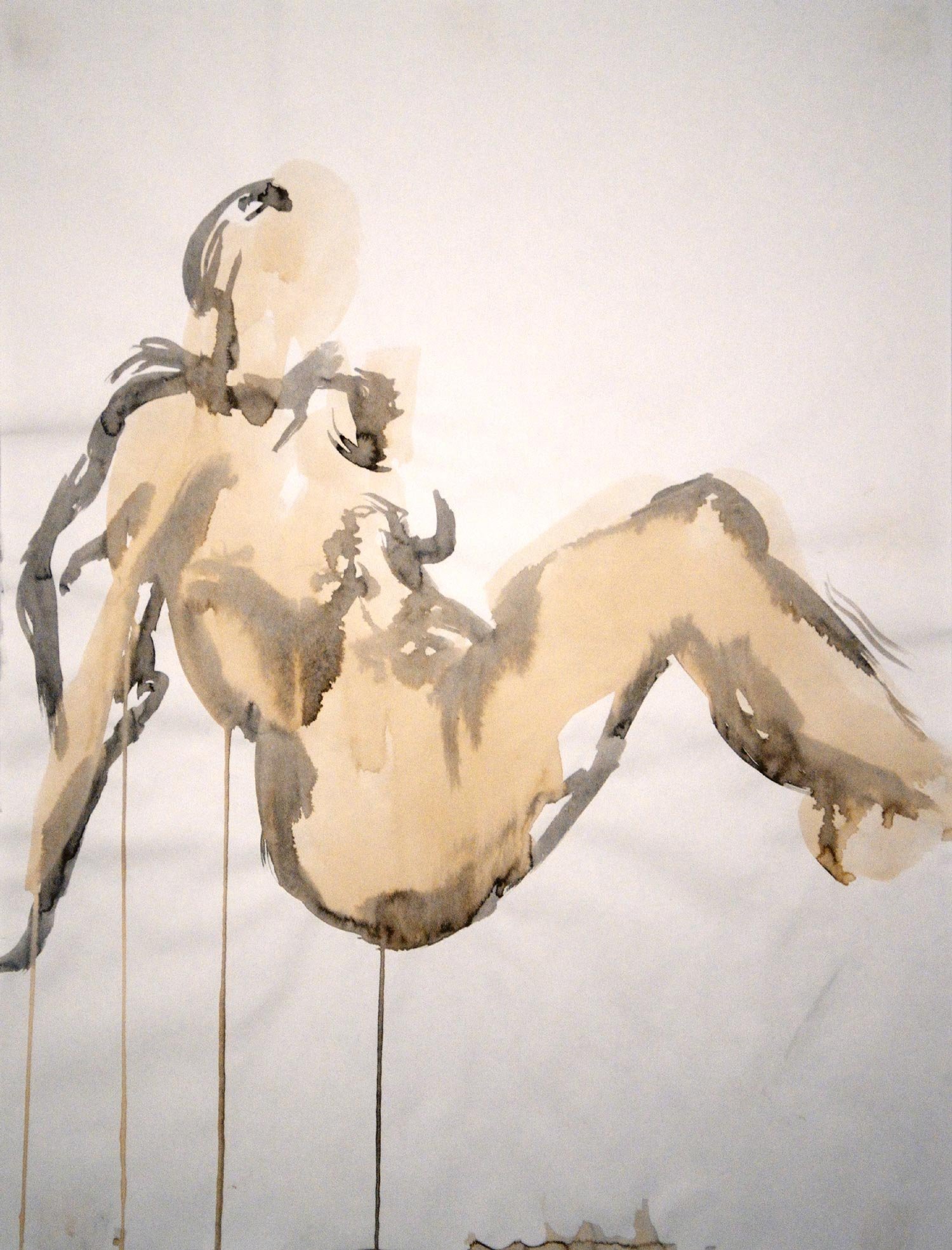 Ink Drawing (Untitled 6), 2012, Ink on Paper by Jaya Griscom