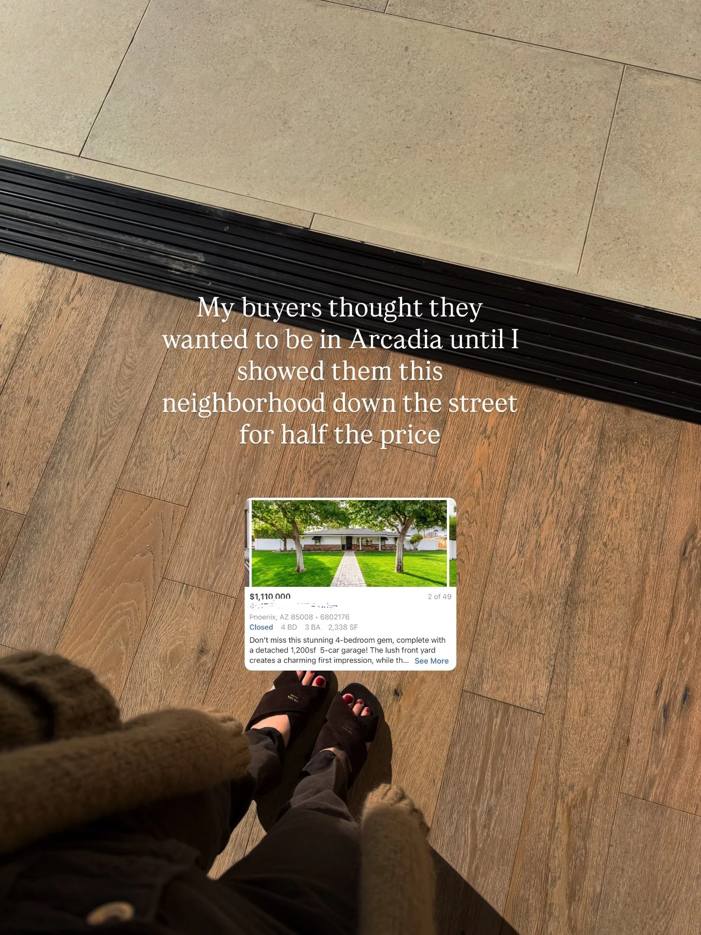 Our buyers found this property a minute from Arcadia and $600,000 under what that same house would cost them 2 seconds away.  Here&rsquo;s the hidden gem of a neighborhood we&rsquo;d show you if you were looking to buy in Arcadia. 

#arcadiarealtor 
