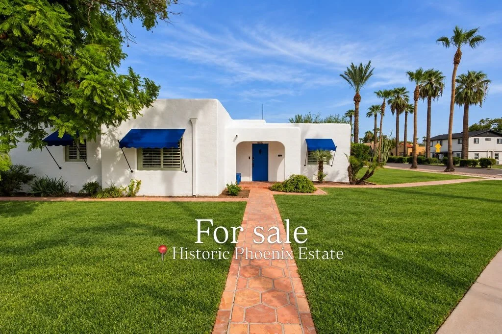 For sale in Phoenix 🤎 This Pueblo Revival home offers 3,666 SF of total livable space. The main residence features 3 beds, 2 baths + office (2,274 SF), plus two private casitas! 
The perfect home for generational living, rental income or plenty of r