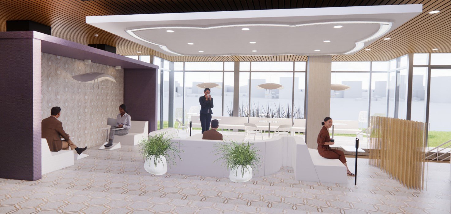 Work Cafe Render Made in Revit and Twin Motion