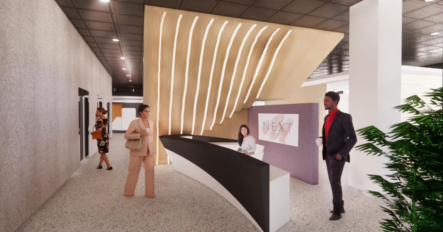 Monumental Staircase and Reception Render Made in Revit and Twin Motion