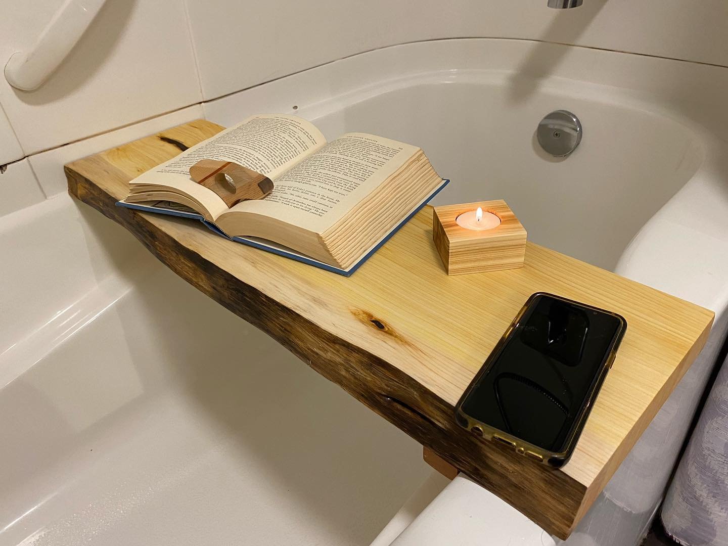 Wooden Bath Tray Buttonwood Crafts