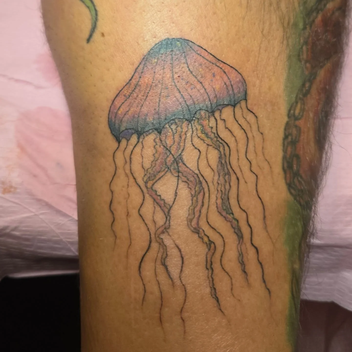 Had fun making this psychedelic Black Sea Nettle  jelly for Eric! Can't wait to do more