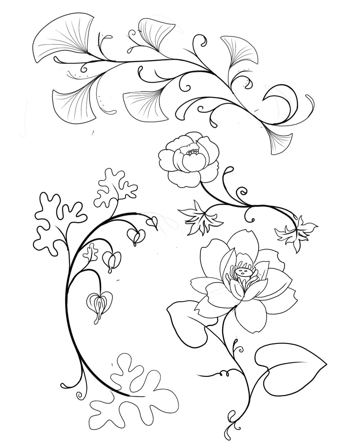 Flowers are this months flash theme and I&rsquo;m feeling everything spring- dm to claim any of these designs. All can be done in full color or black and grey, prices vary by size