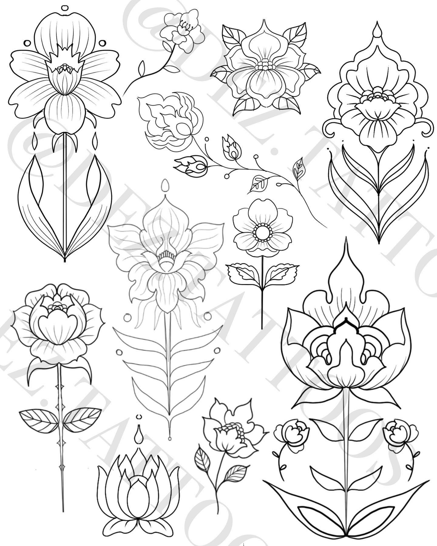 Spring is here and I&rsquo;m feeling it. Here are some designs that I would love to tattoo, any size, preferably in full color. Price will vary. Please message me if you would like to claim yours!
#flowertattoos #flashtattoo #springvibes #tattooideas
