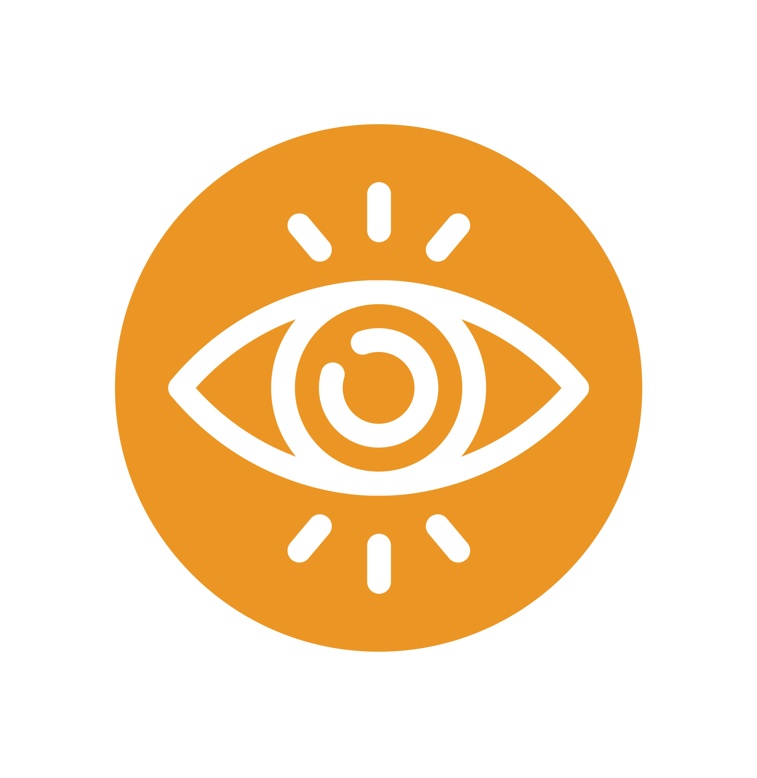 yellow background white eye outline