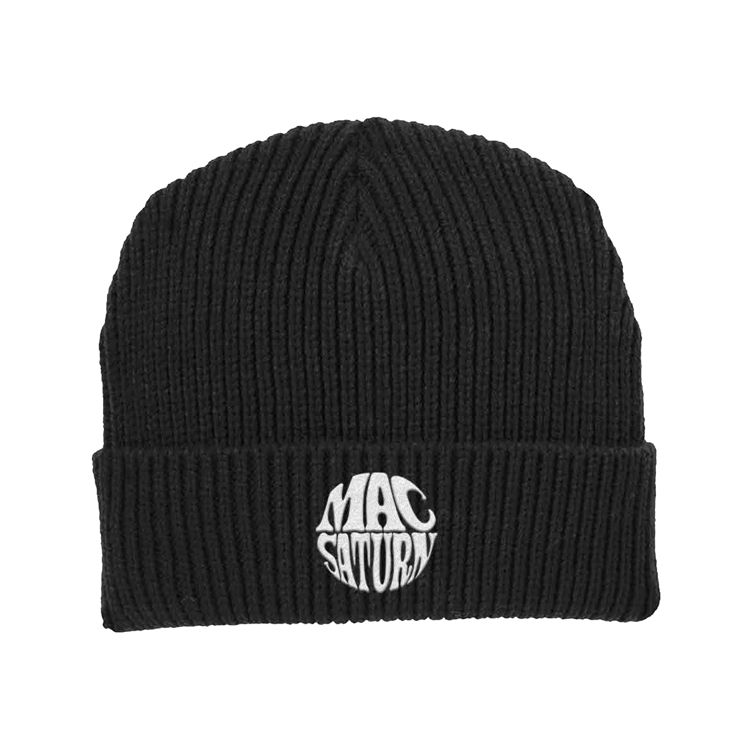 Mac Saturn Sphere Logo Black Beanie.png