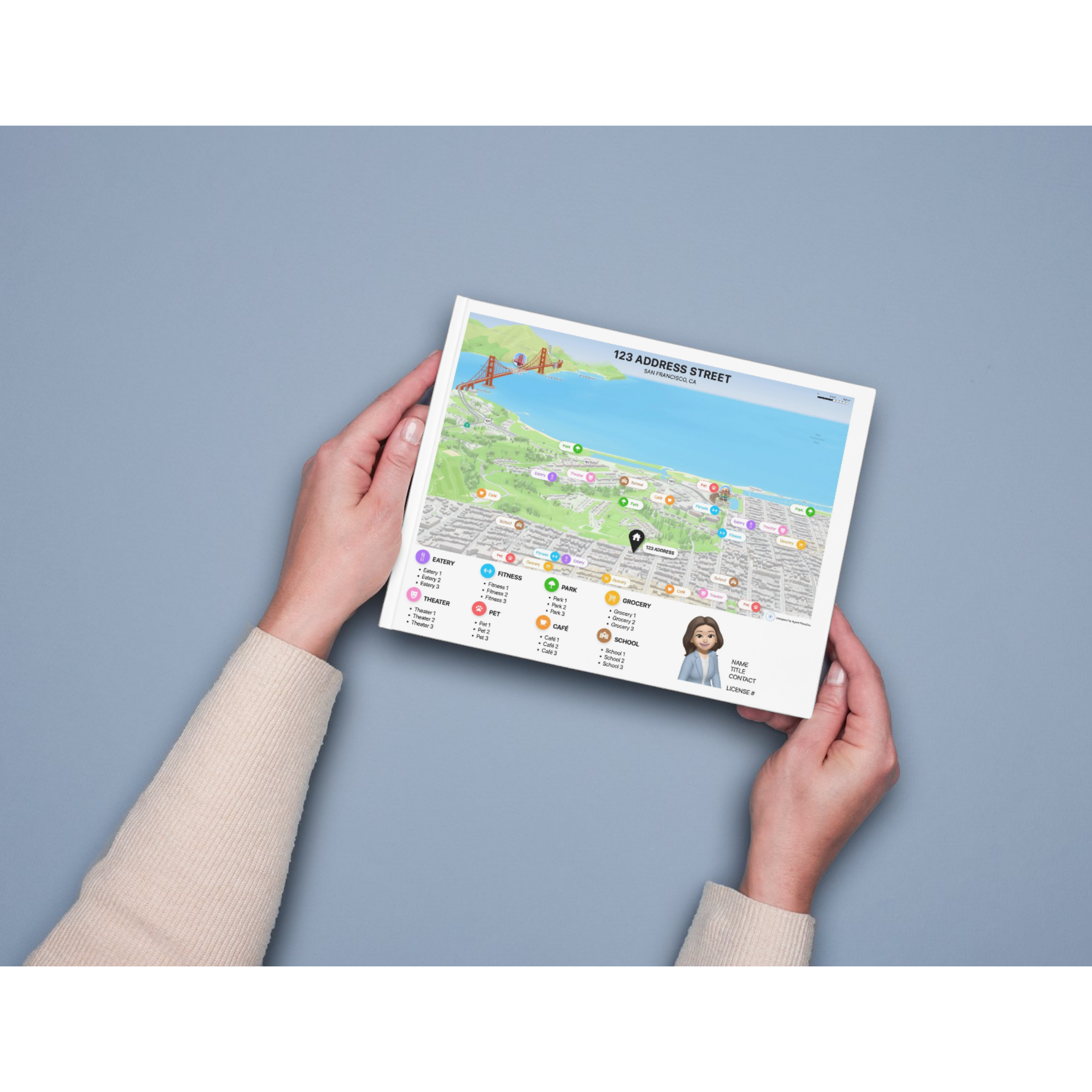 Custom Neighborhood Map in hand