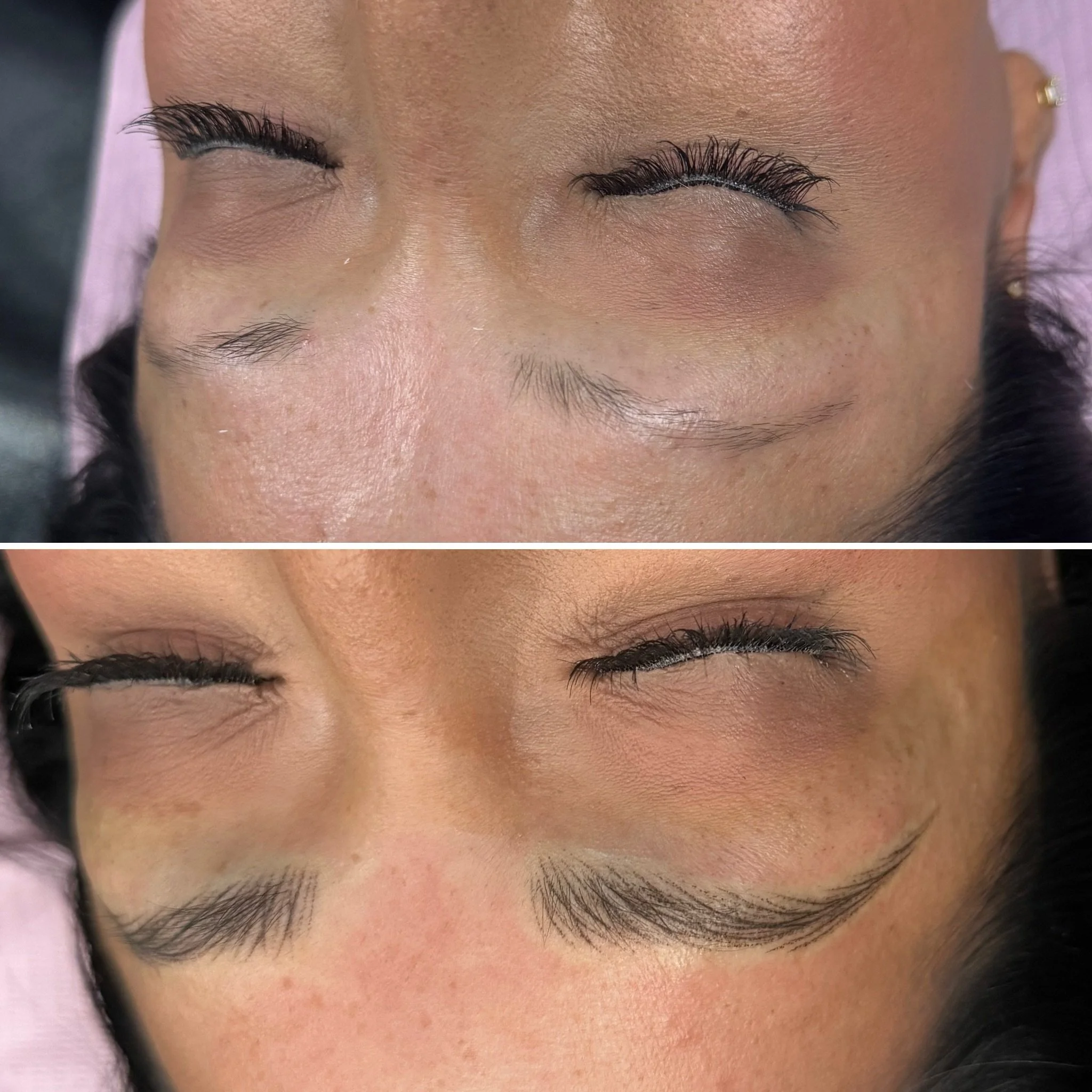 From thin + sparse ➜ soft, full &amp; beautifully defined 🤎✨

This transformation is all about the details. Using the Nano Stroke technique, we reshaped her brows and created delicate, realistic hair strokes designed to blend naturally with her exis