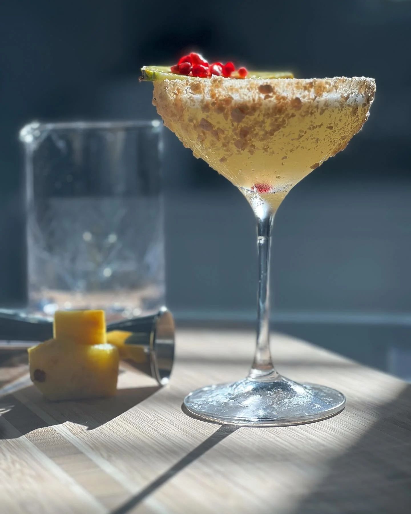 This toasted coconut and pineapple martini has us thirsty for more!