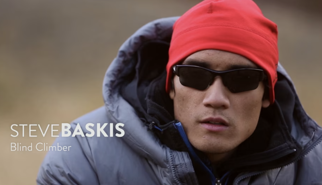 picture of Steve Baskis a blind climber