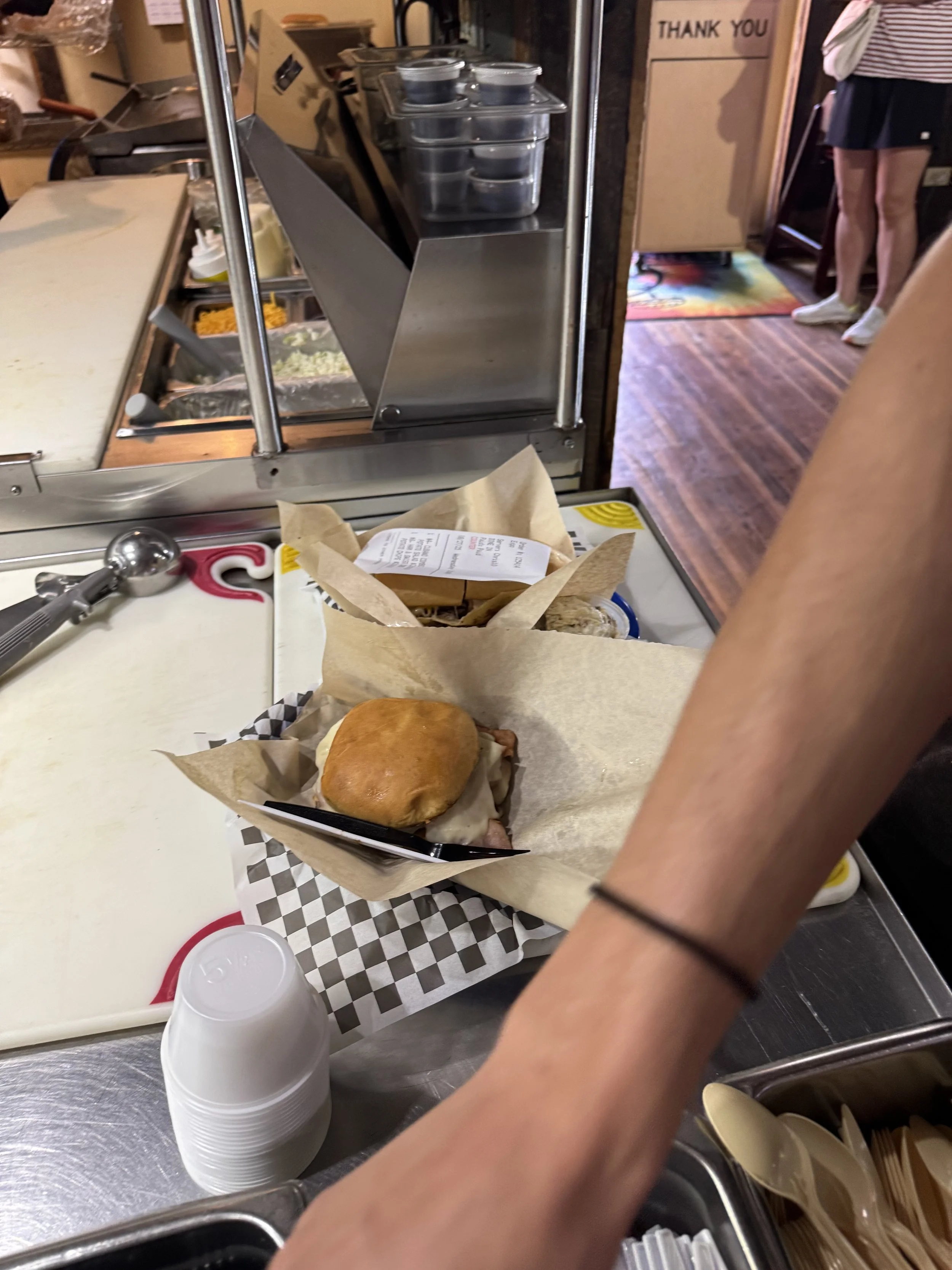 Hot Sandwiches Fresh Off The Line