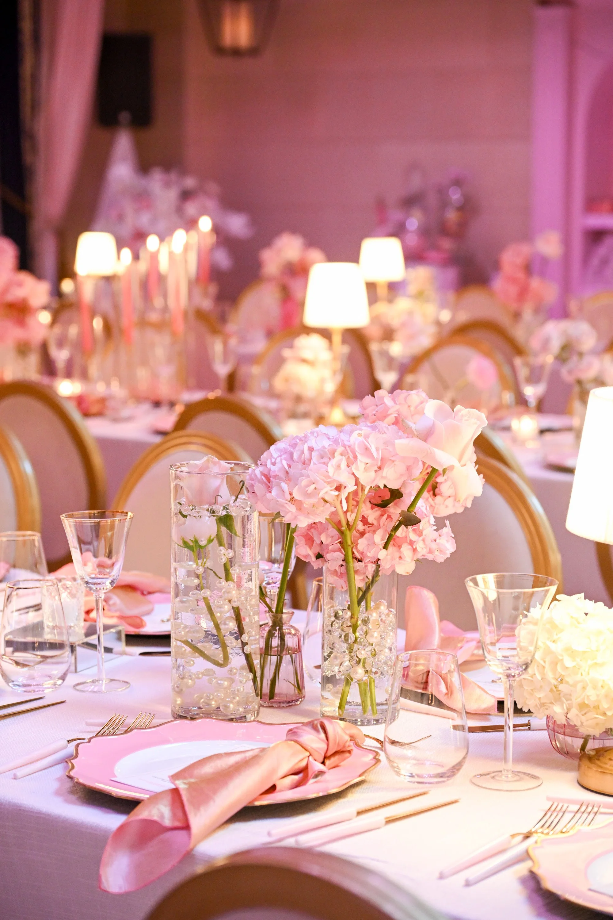  Estée Lauder Annual Breast Cancer Campaign hosted at Windsor Arms Hotel Toronto Designed by Spatial Event Architect Alexandria Design House. 