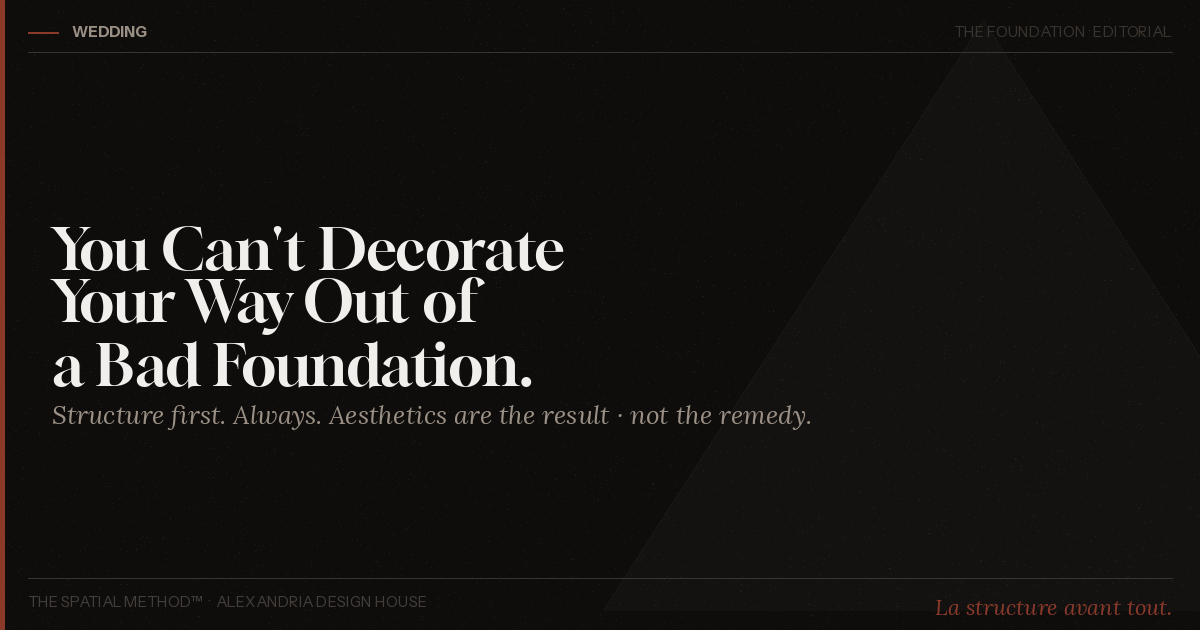 You Can’t Decorate Your Way Out Of a Bad Foundation