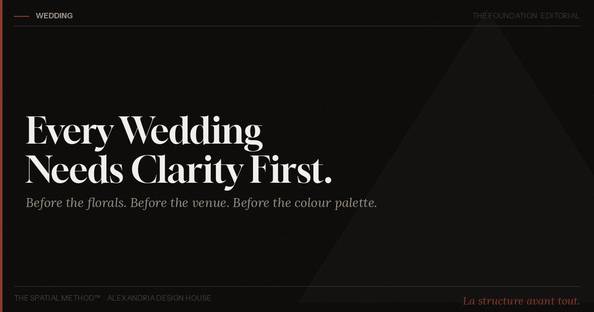 Every Wedding Needs Clarity First