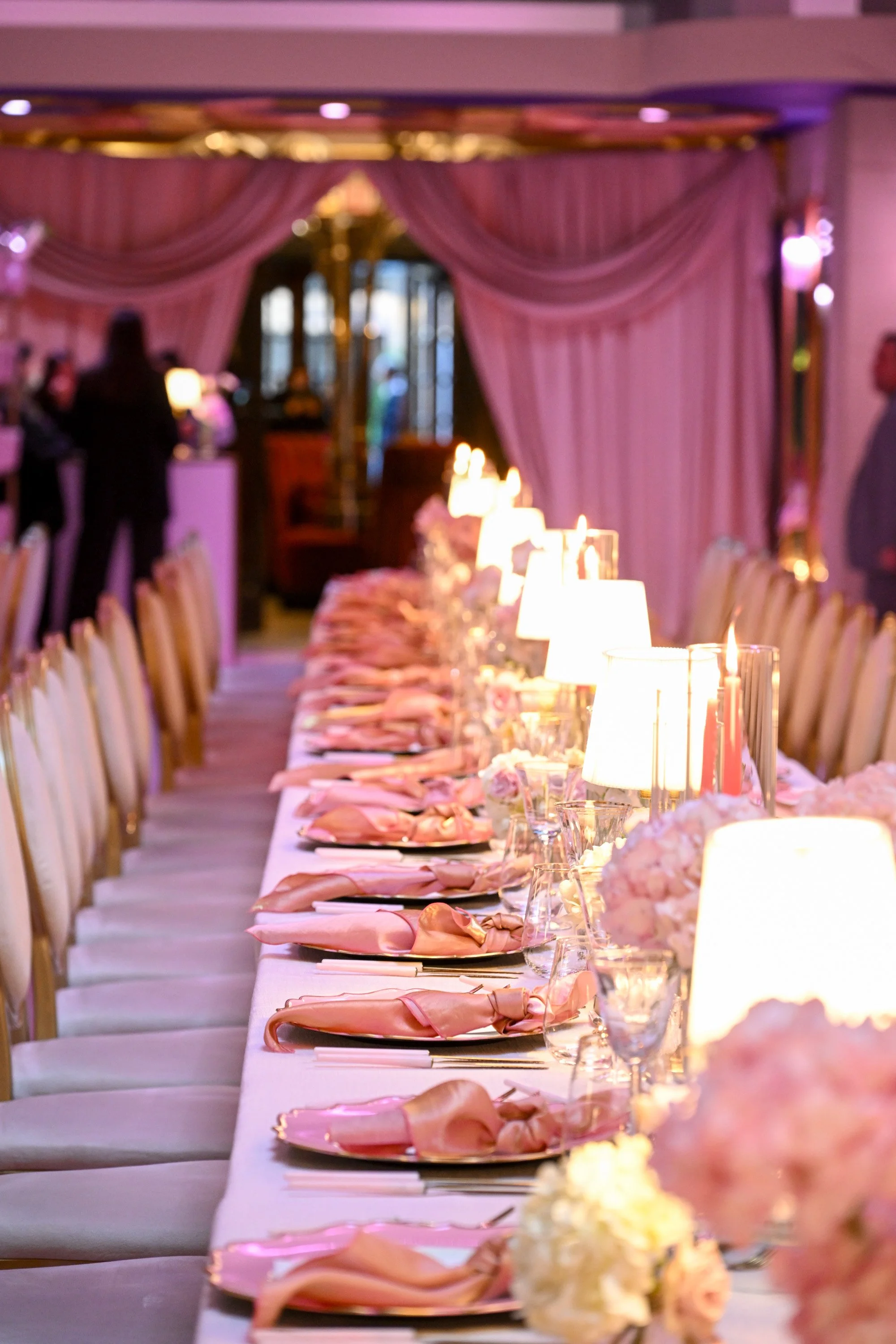  Estée Lauder Annual Breast Cancer Campaign hosted at Windsor Arms Hotel Toronto Designed by Spatial Event Architect Alexandria Design House 