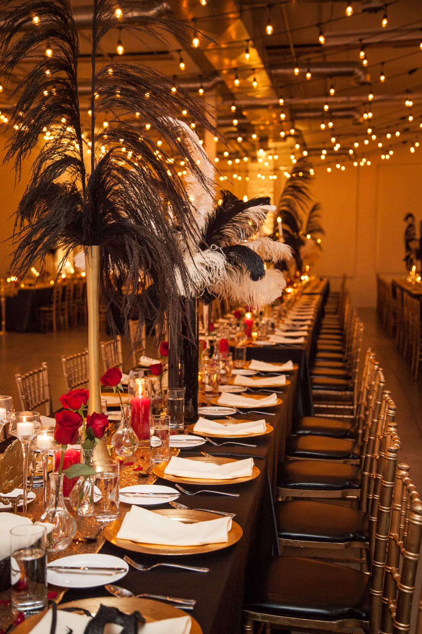 LinkedIn  Corporate Holiday Gathering Toronto Designed by Alexandria Design House. Masquerade theme 