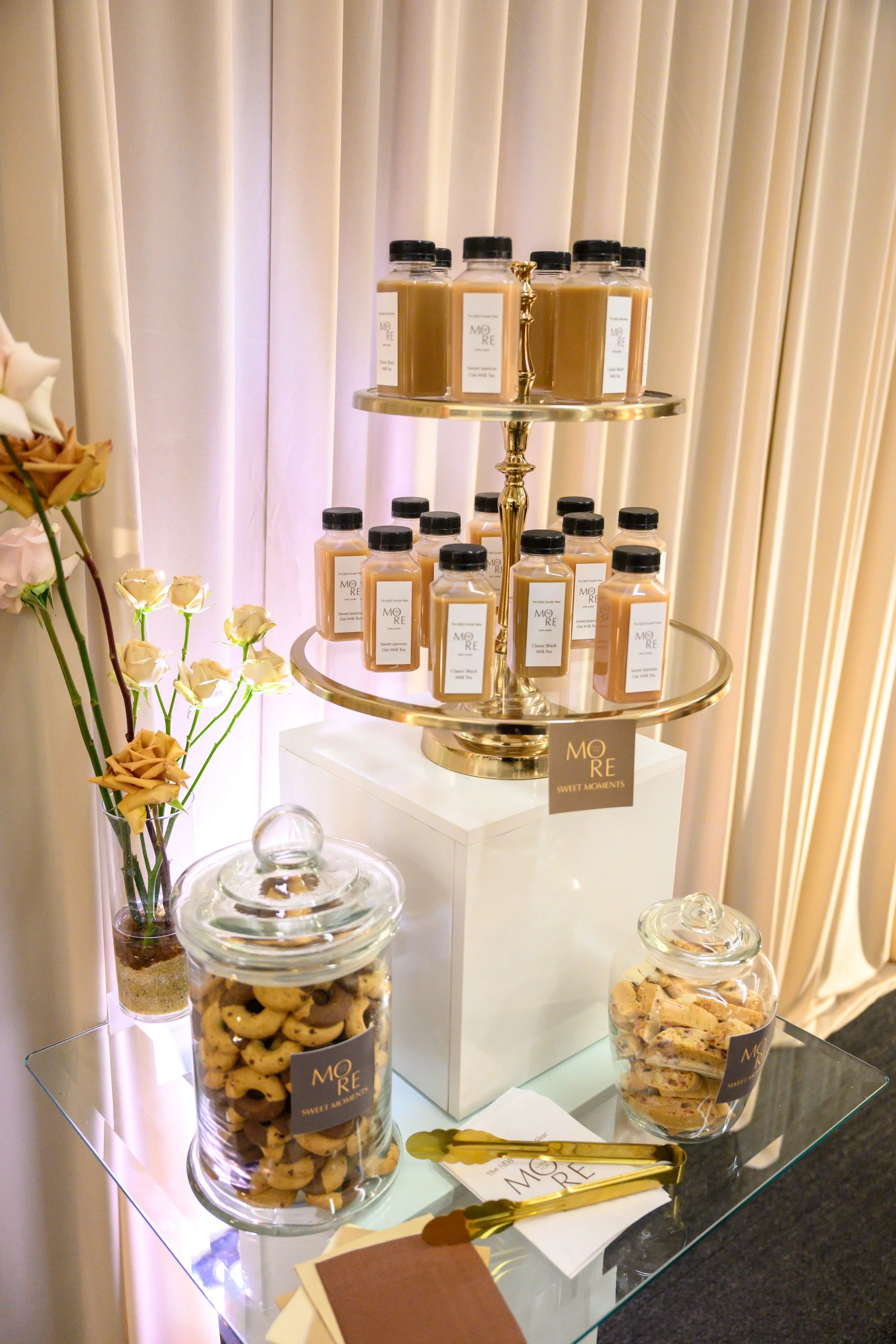  'MORE' and 'Sweet Moments'. Estee Lauder The New Double Wear Brand Activations Designed by Alexandria Design House 
