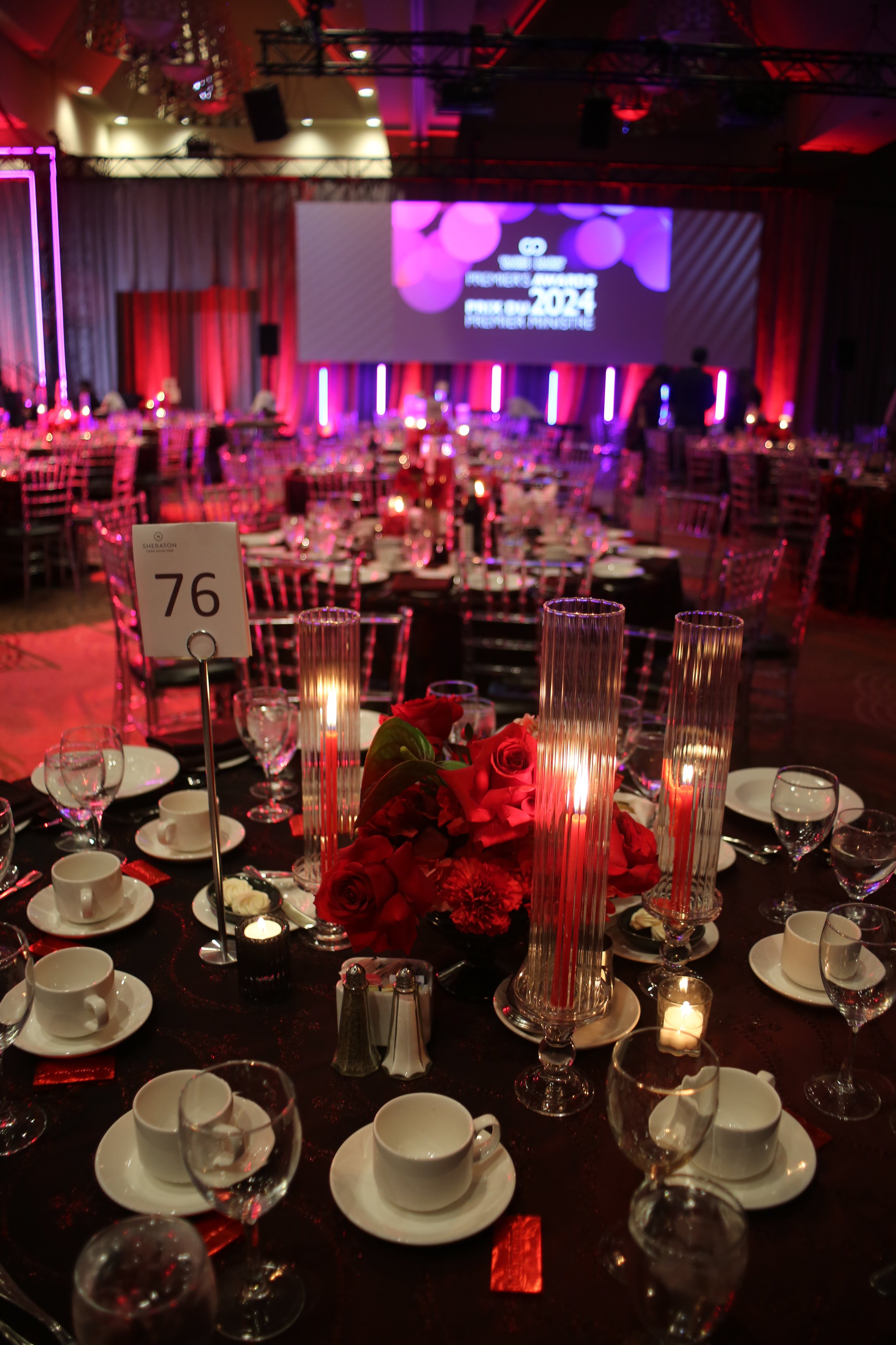 Premier's Awards. Gala 800+ Guests The Sheraton Toronto  Conference Full service Design by Alexandria Design House. 